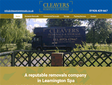 Tablet Screenshot of cleaversremovals.co.uk